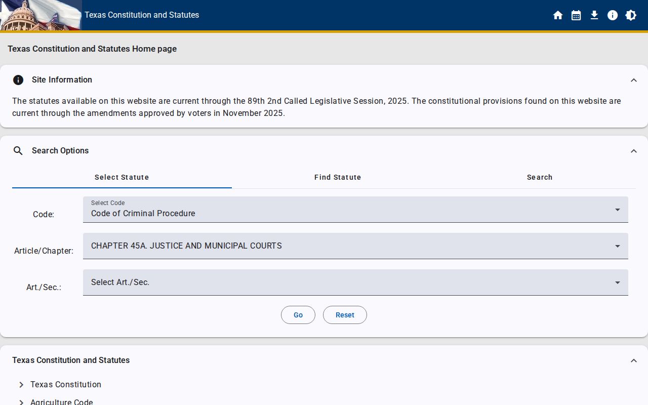 Texas Chapter 45A procedures for Oldham County fine-only warrants